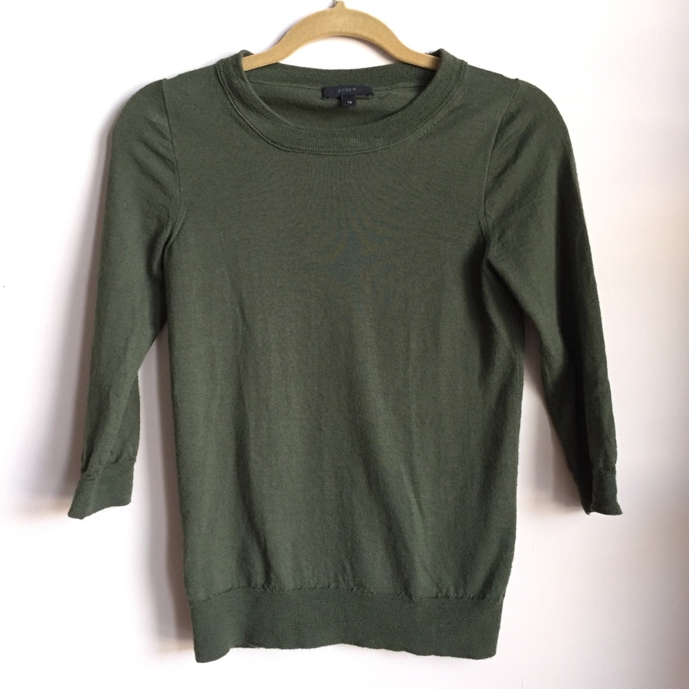 J. Crew XS Tippi sweater in olive green